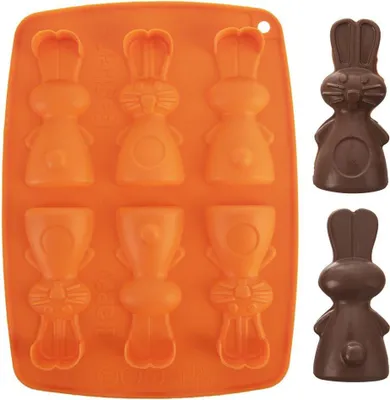 Produktbild von Silikonform Weihnachtsform Ostern Hase Hasen Hase