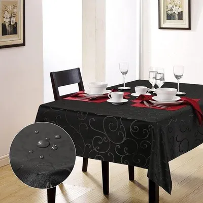 Immagine prodotto di Tovaglia Damasco con motivi jacquard 140x240 cm, idrorepellente