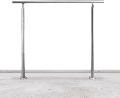 Produktbild von Jiubiaz Treppengeländer Geländer Edelstahl Handlauf Brüstung Treppe Ø42mm für Treppen Balkon Innen & Außen 100CM mit ohne Querstreben