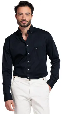 Produktbild von overhemden Giordano dunkelblau jersey