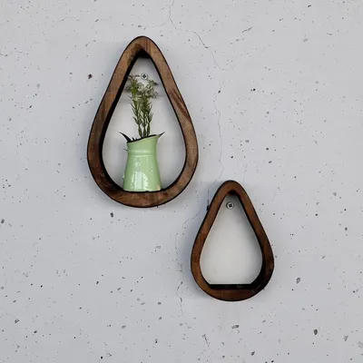 Produktbild von Skye Decor, Raf292, Dekoratives Wandregal aus Holz, Hölzern, Hölzern, 14 x 9,5 x 4 cm