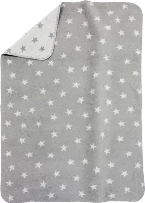 Produktbild von Alvi® ALVI Baumwolldecke Sterne grau ca. 75 x 100 cm