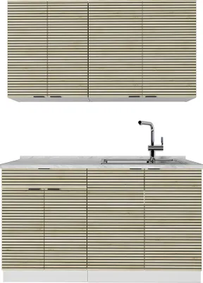 Obrázek produktu pro Jednotková kuchyně Vicco Fame-Line Dubový panel/bílá 140 cm bez pracovní desky, Model 51564