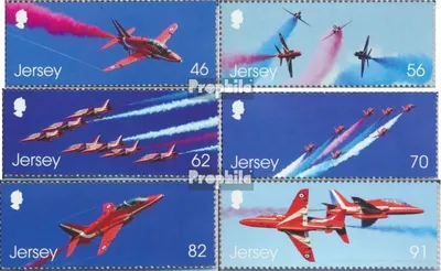 Produktbild von Briefmarken GB - Jersey 2014 Mi 1825-1830 (kompl.Ausg.) postfrisch Kunstflugtafel