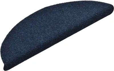 Immagine prodotto di Tappetini per scale autoadesivi 30 pz 56x17x3 cm blu navy semicircolari