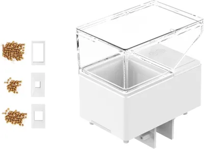 Produktbild von Automatischer Fischfutterautomat für Aquarien, mehrere Fütterungsprogramme, leiser Betrieb, großes 500-ml-Fassungsvermögen, mit Digitalanzeige, feuchtigkeitsbeständig, verstopfungsfrei