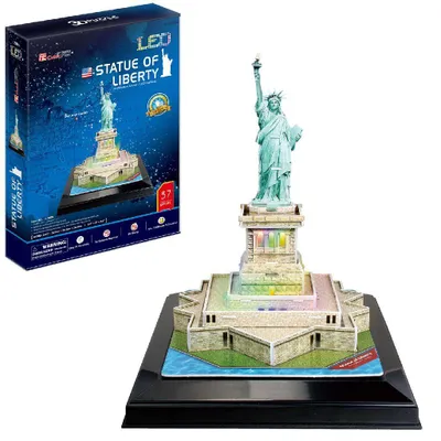 Produktbild von CubicFun Cubic Fun 3d Puzzel Statue of Liberty LED, 37 Stück(e), Gebäude
