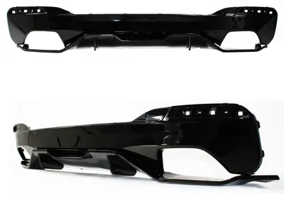 Für BMW 5er G30 / G31 2017- Heckdiffusor Diffusor Stoßstange Hinten Sport Look in der Farbe von Jom Car-Parts GmbH