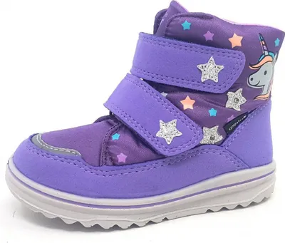 Image de Richter Kinderschuhe Mädchen Bottes Velcro Violet Loisirs, Taille:24 EU