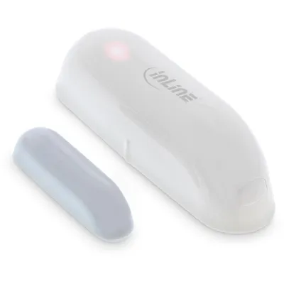 Produktbild von InLine SmartHome Tür- oder Fenstersensor, Kabellos, WLAN, Weiß, 2400 MHz, 45 m, Tür/Fenster
