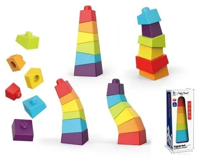 Image de Tour éducative Montessori – pyramide sensorielle à visser, à partir de 18 mois