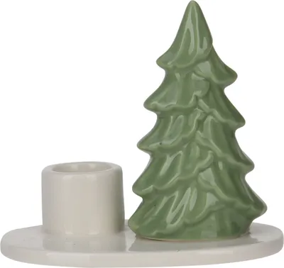 Zdjęcie produktu dla Świecznik świąteczny z choinką, 8 cm