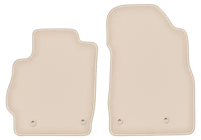 Produktbild von DURBAN Beige Velours-Fußmatten vorne für Mazda 2 II Schrägheck (2007-2015)