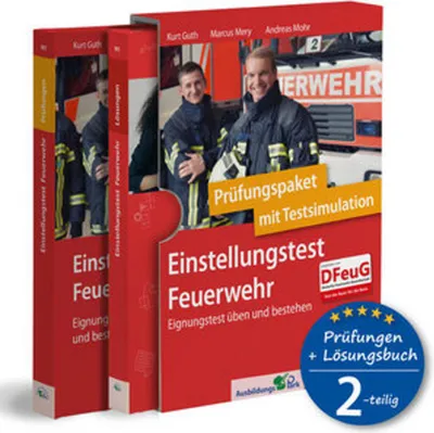 Produktbild von Einstellungstest Feuerwehr: Prüfungspaket mit Testsimulation