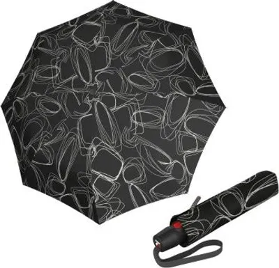 Zdjęcie produktu dla Kieszonkowy parasol Knirps T.200 Medium Duomatic Pure Black czarny