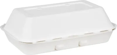 Produktbild von Fiesta Kompostierbare Bagasse Lebensmittelbehälter 9x6" (200 Stück)