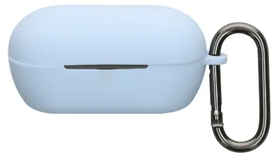 Produktbild von kwmobile Schutzhülle für Sony WF-C710N Hülle - TPU Silikon Case für Kopfhörer Ladecase - stoßfestes Cover mit Karabiner - Hellblau