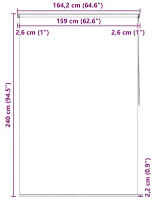 Imagen del producto de vidaXL Cortina de ducha, 160x240 cm, estampado de círculos