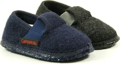 Produktbild von Giesswein 32-10-40164 Türnberg Kinder Hausschuhe Hüttenschuhe Wolle , Größe:34 EU, Farbe:Blau