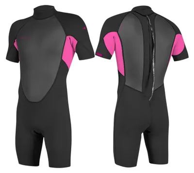 Produktbild von O'NEILL YOUTH REACTOR-2 2mm Back Zip Kinder Shorty Neoprenanzug Wetsuit Berry - Groesse: 12 (147-155)