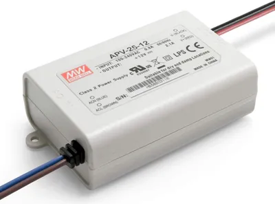 Produktbild von MEANWELL APV-25-12, LED Installationsnetzteil, 25W 12V 2,1A CV