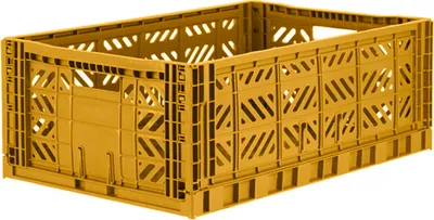 Produktbild von Aykasa Faltbox Klappbox MUSTARD senfgelb maxi