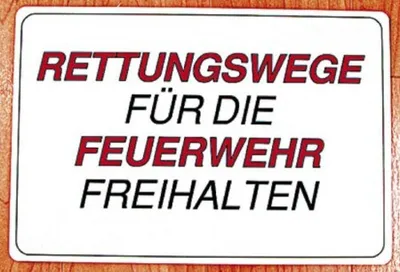 Produktbild von Hinweisschild - Rettungswege freihalten - 308677 - 40 x 25cm