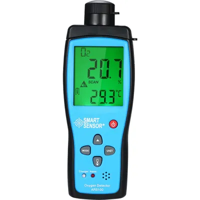 Immagine prodotto di SMART SENSOR Misuratore di ossigeno, digitale, portatile, tester di ossigeno per auto, monitor, rilevatore, dispositivo portatile