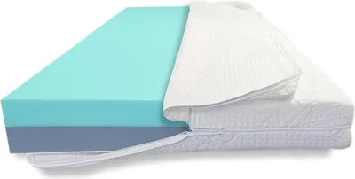 Produktbild von Dibapur® Bi Kern 200 x 200 cm Orthopädische RG30 Kaltschaummatratze Kern ca 7 cm H2 + 7 cm H3 gesteppten Bezug ca 15,5 cm