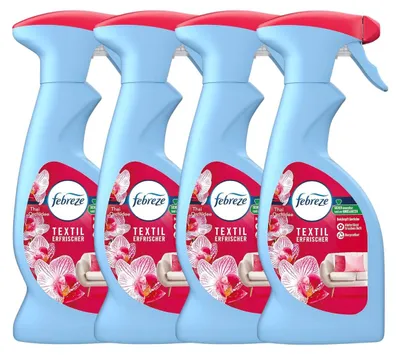 Produktbild von 4x Febreze Textilerfrischer je 375ml Thai Orchidee Frische Luft
