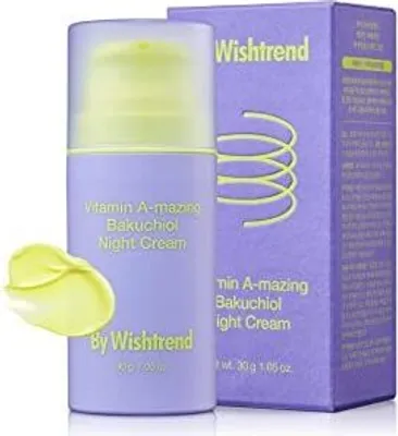 Zdjęcie produktu dla By Wishtrend Vitamin A-mazing Bakuchiol Night Cream 30g - Krem na noc z bakuchiolem