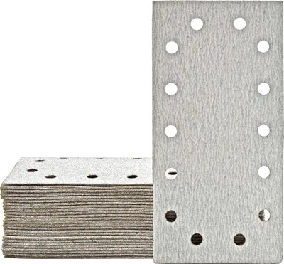 Produktbild von MioTools Shark Klett-Schleifblätter, 230 x 115 mm, 14-Loch, f. Schwingschleifer, Normalkorund (50 Stk.) K40
