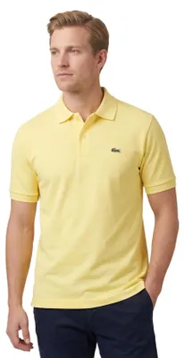 Immagine prodotto di Polo Lacoste wide fit giallo monocolore in cotone a maniche corte