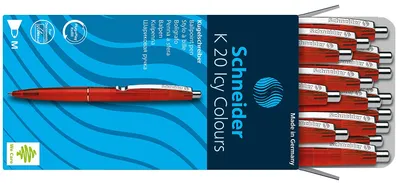 Produktbild von Schneider K20 Icy Colours M Kugelschreiber 20er Packung rot