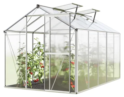 Produktbild von Gewächshaus Jasmin 5 Alu-Rahmen 192x317cm Polycarbonatplatten