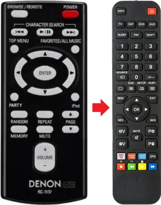 Produktbild von Fernbedienung geeignet für DENON RC-1137