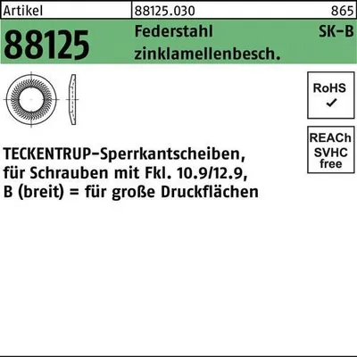 Image de TECKENTRUP-Sperrkants. 88125 C 60 flZnnc SKB 8 flZnnc 881250309080000