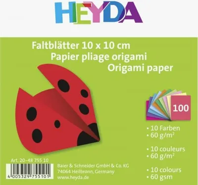 Obrázok produktu pre Heyda 204875510 Letáky 10 x 10 cm biela, citrónovo žltá, oranžová, stredne červená, ružová, ružová, lila, svetlomodrá, nebesky modrá, stredne zelená