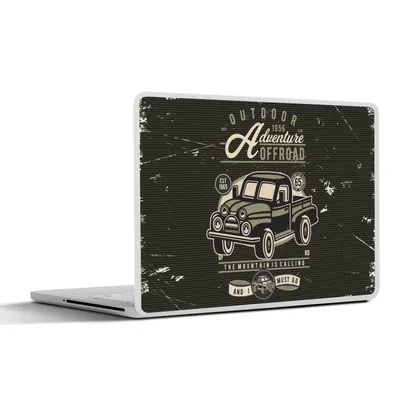 Produktbild von MuchoWow® Laptop Aufkleber Sticker Cover Auto - Oldtimer - Briefe 30x21 cm - Sticker für Laptop - Selbstklebend