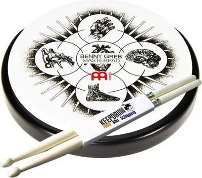 Produktbild von Meinl Practice Pad Benny Greb 6 Zoll mit Drumsticks 1 Paar