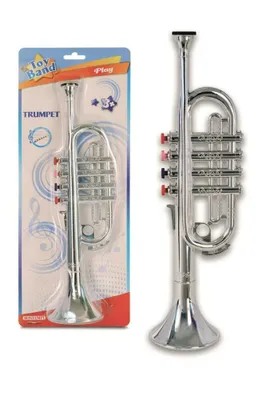 Obrázek produktu pro Bontempi Trumpet with 4 keys, Hudební nástroj - hračka, Trubka, 3 rok/roky, Stříbrná