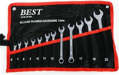 Zdjęcie produktu dla ELMAX | Zestaw kluczy płasko-oczkowych, 6-22 mm, 12-cz