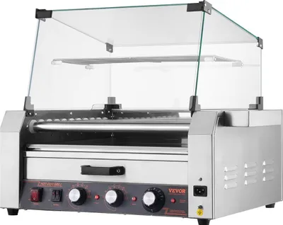 Obrázek produktu pro 30 Hot Dog 11 Elektrický gril s válečkem a ohřívačem pečiva 2400 W