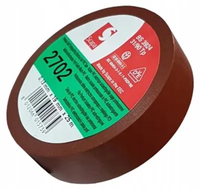 Produktbild von Scapa 2702 Isoliertape PVC Braun 19mm x 25m