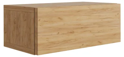 Image de Table de chevet suspendue, en chêne, dimensions : 40 x 21,6 x 16 cm