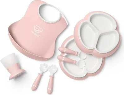 Produktbild von BABYBJÖRN Geschirrset 8 Teilig Pastellrosa