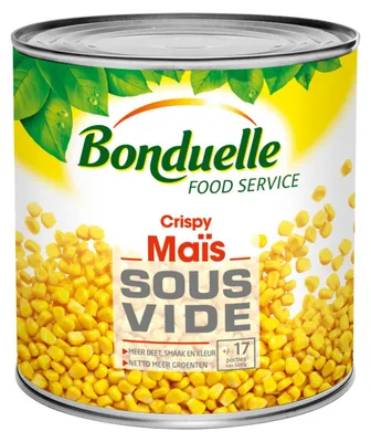 Zdjęcie produktu dla Bonduelle Crispy Maïs 3000g – Chrupiąca kukurydza jako przekąska lub składnik