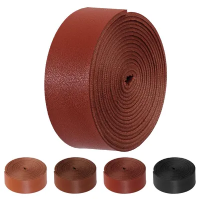 PU-Lederstreifen 25 mm x 2 m, roodbruin, für DIY