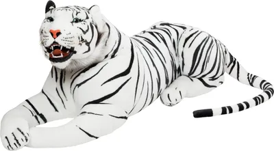 Immagine prodotto di BRUBAKER tigre gigante bianca con denti 130 cm peluche tigre di peluche