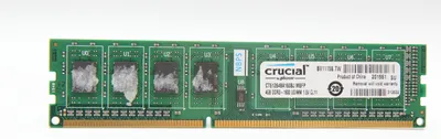 Produktbild von Crucial 4GB DDR3 1600 MHz CL11 UDIMM, 4 GB, 1 x 4 GB, DDR3, 1600 MHz, 240-pin DIMM